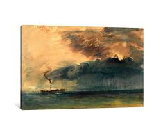 iCanvasART ein Paddel, Dampfgarer in a Storm auf Leinwand, Kunstdruck J.M.W. Turner, 1.5 x 26 x 18-Inch