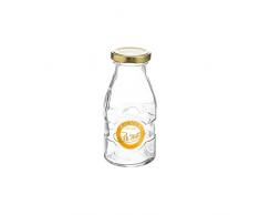 Kilner Milchflasche mit Drehverschluss, 190 ml Einkochglas, Glas, transparent