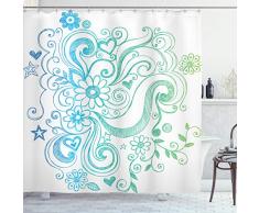 Moderne Decor Vorhang für die Dusche von ambesonne, Antiken römischen Zeit Gladiator mit Farbe zwei Race Pferde Abdrücke Bild, Stoff Badezimmer Decor Set mit Haken, schwarz weiß grau, Textil, Multi 3, 69W x 84L