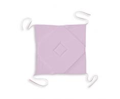 Today Sitzkissen 4 Ecken, Kakao, Powder Pink, 40 x 40 cm