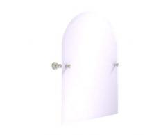 Allied Brass Carolina Collection Frameless Arched Top Tilt Mirror with Beveled Edge Wandspiegel, Satin/Nickelfarben