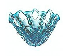 OK Lighting 20,3 cm rnum-inch Aqua Blau Glas Deko Schale Obstschale