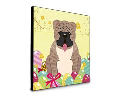 Carolines Treasures Wanddekoration Ostereier, Englische Bulldogge, Grau