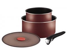 Tefal L2099302 Pfannen-Set – Ingenio 5 Essential, schwarz, 4-teilig – für alle Herde außer Induktion