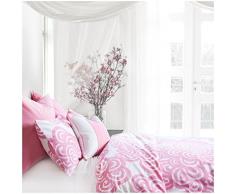Oilo Queen Bettdecke, Blumenmuster, Rosa