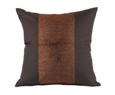Tom Barrington Home Kissenbezug aus Seide, 41 cm, Dupioni-Stil, Braun