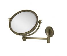 Allied Brass WM-6T/2X-ABR Wandspiegel mit 2-facher Vergrößerung, ausziehbar bis zu 35,6 cm, Messing antik