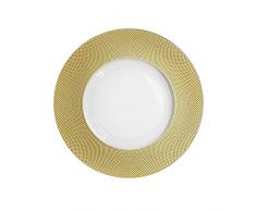 chargeit von Jay 1875001 GD Cara Platzteller, Glas, Gold