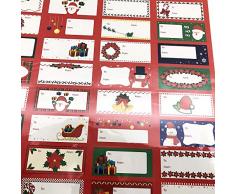 Weihnachtliches Eleganz-Buch 60 Stück Jumbo-Moderne Bunte Weihnachts-Designs Kinder Erwachsene – Rot Grün Blau Sieht toll auf Geschenken/Geschenken, Geschenktüten 7#. 96pc