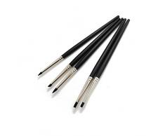 kbsing Set of 5 flexible Silikon Clay Skulptur Farbe Shapers Tools Pinsel, #0