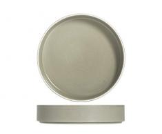 H&H Nagoya Suppenteller, Steingut, 20 cm, Taupe, 4 Stück