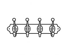 Darice 1219-416 Prägeschablone, Wandgarderobe, Plastik, transparent, 10,8 x 14,6 x 0,4 cm