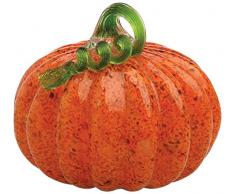 Boston International Galerie Glas Kürbis Collectible Figur, Orange, 18 cm