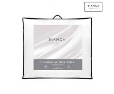 Bianca Silk Blend Matratzenauflage, Polyester, weiß, Doppelbett