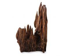 NOVICA Jagged Mountain Skulptur aus recyceltem Holz