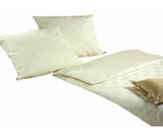 fleuresse G-382145-1108-0300 Mako Damast Wendebettwäsche opal 155 x 220 cm creme