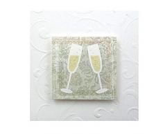 Unbekannt Karen Foster Design Geschenkanhänger Karte 12 x 12 champagnerfarben