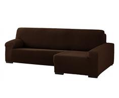 Eysa Cora bielastisch Sofa überwurf Chaise Longue rechts, frontalsicht, Farbe 07-braun, Polyester-Baumwolle, 39 x 35 x 19 cm
