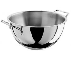 Pinti Edelstahl 50903934 Schale Kugel 2 Griffen, Edelstahl, Silber