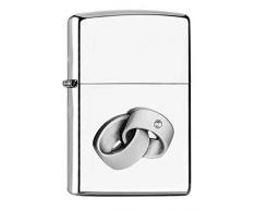 Zippo PL 250 Wedding Rings Emblem Feuerzeug, Messing, Design, 5,83,81,2