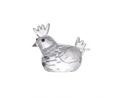 LONGWIN Kristall-Figuren, Mini-Glasfiguren, Heimdekoration, Sammlerstück Clear-Chicken