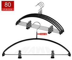 MAWA Kleidung Kleiderbügel, Stahl, schwarz