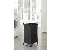 YAMAZAKI Wäschkorb, Stahl, Schwarz, one Size