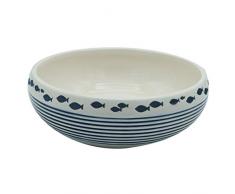 DEI Fish Pflanzgefäß, Keramik, Mehrfarbig, 10 dx3 h