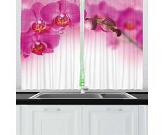 Ambesonne Küchengardine, Mehrfarbig 55 W by 39 L Pink Ombre