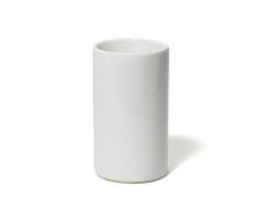 Jonathan Adler Lacquer Bath Tumbler Trinkbecher, Lackware, weiß, One Size