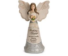 Pavilion Gift Company 82413 Elements Birthday Blessings May Todays Wishes Bring You Beautiful Tomorrows 15,2 cm Engel Figur