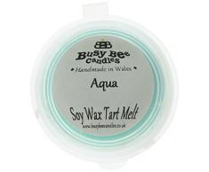 Busy Bee Kerzen Schmelzen Aqua Wachs-Tart, blau, Set von 6