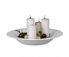 Holst Porzellan PB 49 FA1 Adventskranz- & Dekoschale 49 cm, weiß, 49 x 49 x 8 cm