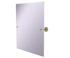 Allied Brass Frameless Rectangular Tilt Mirror with Beveled Edge Wandspiegel, Messing unlackiert