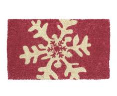 Shoe MAX YH 101100 Kokos Fussmatte mit Rutschfester Latexunterseite ca. 74 x 44 cm Snowflake