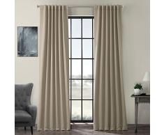 Half Price Drapes BOCH-134308-84 Verdunkelungsvorhang Rustikales Landhaus; Modern; französisches Land; Shabby Chic 50 X 96 Klassisches Taupe