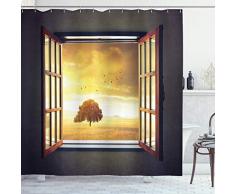 ambesonne Polyester-Decor Kollektion-Badezimmer Dusche Vorhang