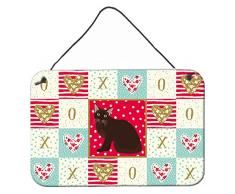 Carolines Treasures Burmesische Katzenliebe, Türaufhänger, Wanddekoration, Mehrfarbig