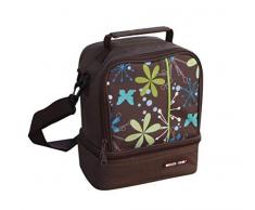 ECO-DE Isothermische Kühltasche Summer. Für Nahrungsmittel und Getränke. + 1 Vorratsdose 600 ml. Ideal für Camping und Reisen.