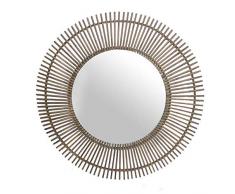 Dcasa Bambus Spiegel Wandspiegel Möbel Aufkleber Home Dekoration Unisex Erwachsene Farbe One