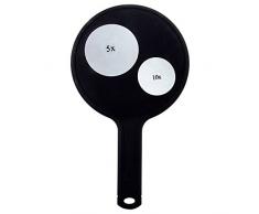 Truu Design Bodico 3-in-1 Handspiegel für Make-up, 34,3 cm, Schwarz