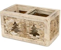 Vea Laterne, rechteckig, 19 x 10 x 9,5 cm, Mehrfarbig