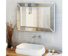 GDF Studio 298209 Frisco Wandspiegel, rechteckig, transparent