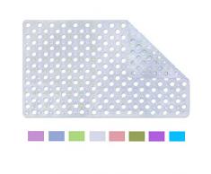 Coolole Duschmatte mit großen Löchern, rutschfest, für Kinder, maschinenwaschbar, 45,7 x 78,7 cm 18 x 31 farblos