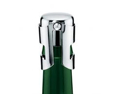 FUNJIA Set von 8 Edelstahl Vakuum Champagner Stopper – Super Weinverschluss, Polieren, Edelstahl, Silber