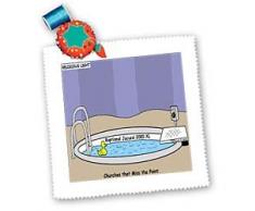 3dRose LLC Jacuzzi Baptistry 10 by 10-Inch Quilt, Square