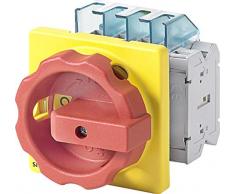 Siemens 3LD2203 – 1TP53 3p rot, gelb Schalter Elektro – Messer Zubehör Elektro (50/60 Hz, 32 A, 640 A, Rot, Gelb, 67 mm, 92,5 mm