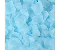 Rebecca Online Plastikbeutel Seide Rosenblätter Künstliche Blumen Hochzeit Party Vase Decor Bridal Dusche Favor Aufsteller Konfetti Light Blue-19