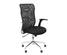 Piquee Y Crespo (PIQU7) Stuhl Minaya Rückenlehne Netz Sitz Bali schwarz Büro, Einheitsgröße