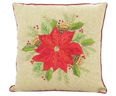 Renaissance 2000 40,6 x 40,6 cm Weihnachtsstern Muster Kissen